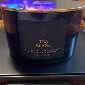 Aldi viral Tea Blanc Scented 3 wick Candle